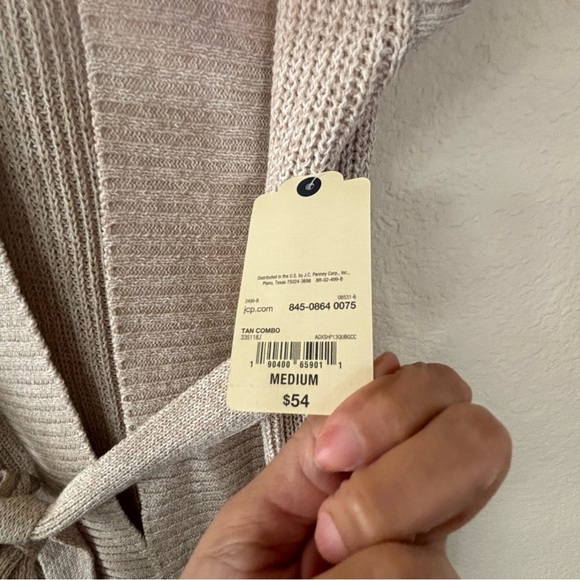 SJB Tie waist cardigan Vest Size Medium NEW - Picture 5 of 8